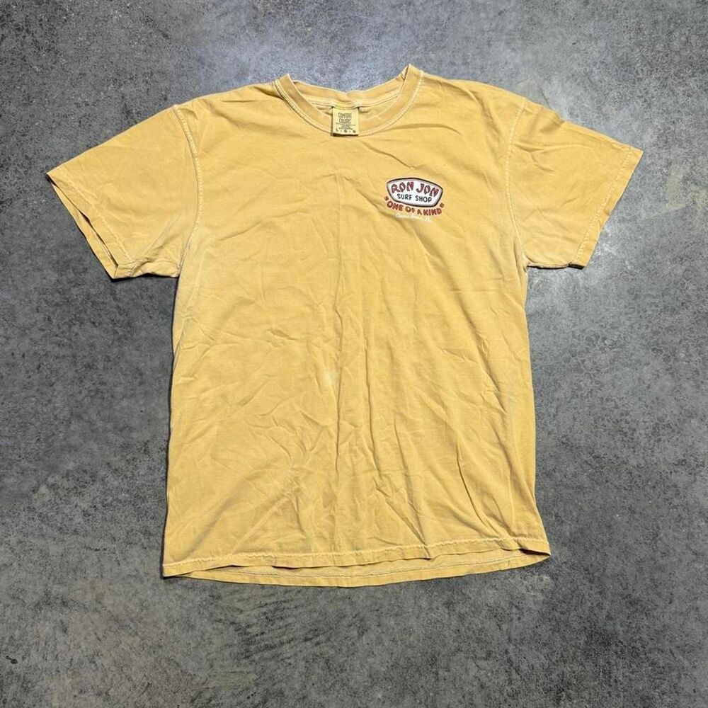Ron-jon-surf-shop Men's Yellow and Tan T-shirt